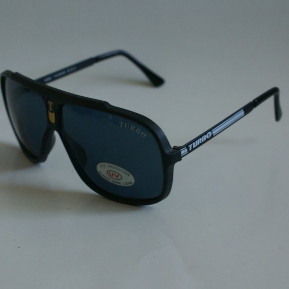 NWT TruVintage Combo frame "turbo" logo Navigator style smoke lens Sunglasses - Picture 2 of 5